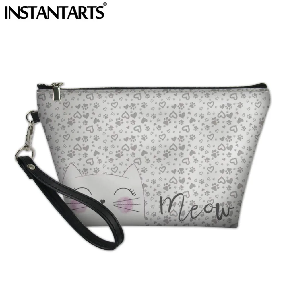INSTANTARTS Lovely Meow Cat Pattern Cosmetic Bags Leather Zipped Custom Picture Women Storage Case Girls Make Up Pouch Handbags
INSTANTARTS Lovely Meow Cat Pattern Cosmetic Bags Leather Zipped Custom Picture Women Storage Case Girls Make Up Pouch Handbags