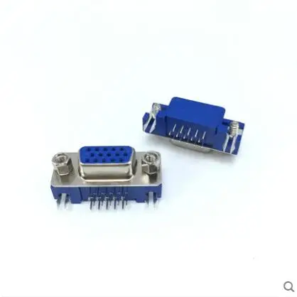 DB15 DR15 3Rows Blue Parallel Port 15Pin D Sub Female PCB 90 Degree Connector DB15 Socket Plug VGA Adapter
DB15 DR15 3Rows Blue Parallel Port 15Pin D Sub Female PCB 90 Degree Connector DB15 Socket Plug VGA Adapter
