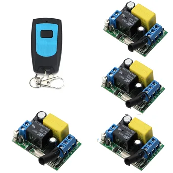 Promotion New AC220V 1CH 10A Relay RF Wireless Remote Control Switch System 1X Transmitter & 4 X Receiver for Garage Door
Promotion New AC220V 1CH 10A Relay RF Wireless Remote Control Switch System 1X Transmitter & 4 X Receiver for Garage Door
