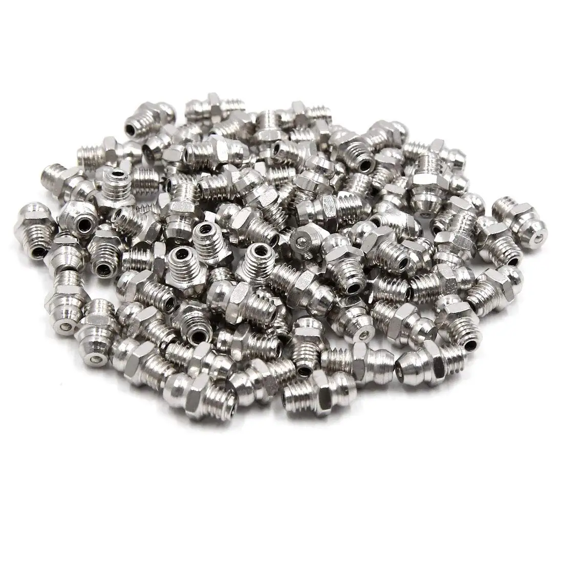 Uxcell 80pcs M6 x 1 Straight Nickel Plated Grease Nipple Fitting for Motorbike Car
Uxcell 80pcs M6 x 1 Straight Nickel Plated Grease Nipple Fitting for Motorbike Car