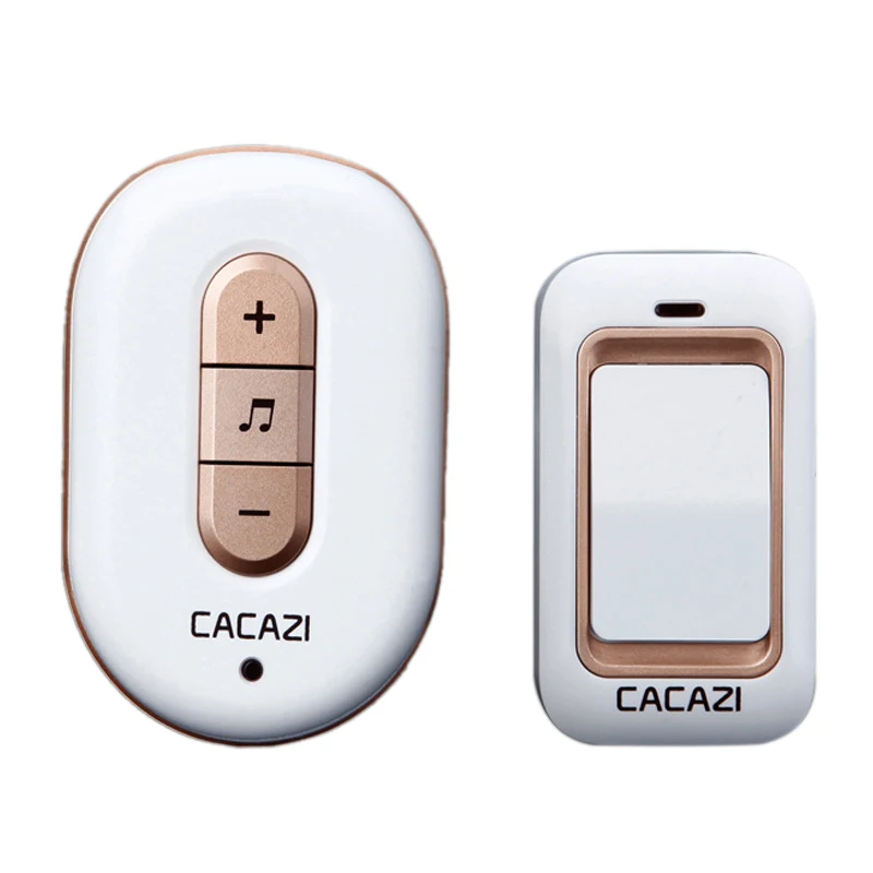 Cacazi Wireless Doorbell No Battery Need Waterproof Smart Door Bell Cordless 120M Remote Ac 110V-220V 1x Emitter 1x Receiver(U
Cacazi Wireless Doorbell No Battery Need Waterproof Smart Door Bell Cordless 120M Remote Ac 110V-220V 1x Emitter 1x Receiver(U