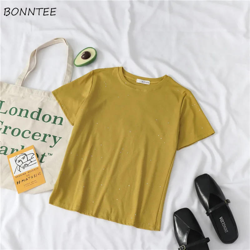 T-shirts Women Loose All-match High Quality Fashion Simple Korean Style Womens Clothing O-Neck Students Comfortable Summer Chic
T-shirts Women Loose All-match High Quality Fashion Simple Korean Style Womens Clothing O-Neck Students Comfortable Summer Chic