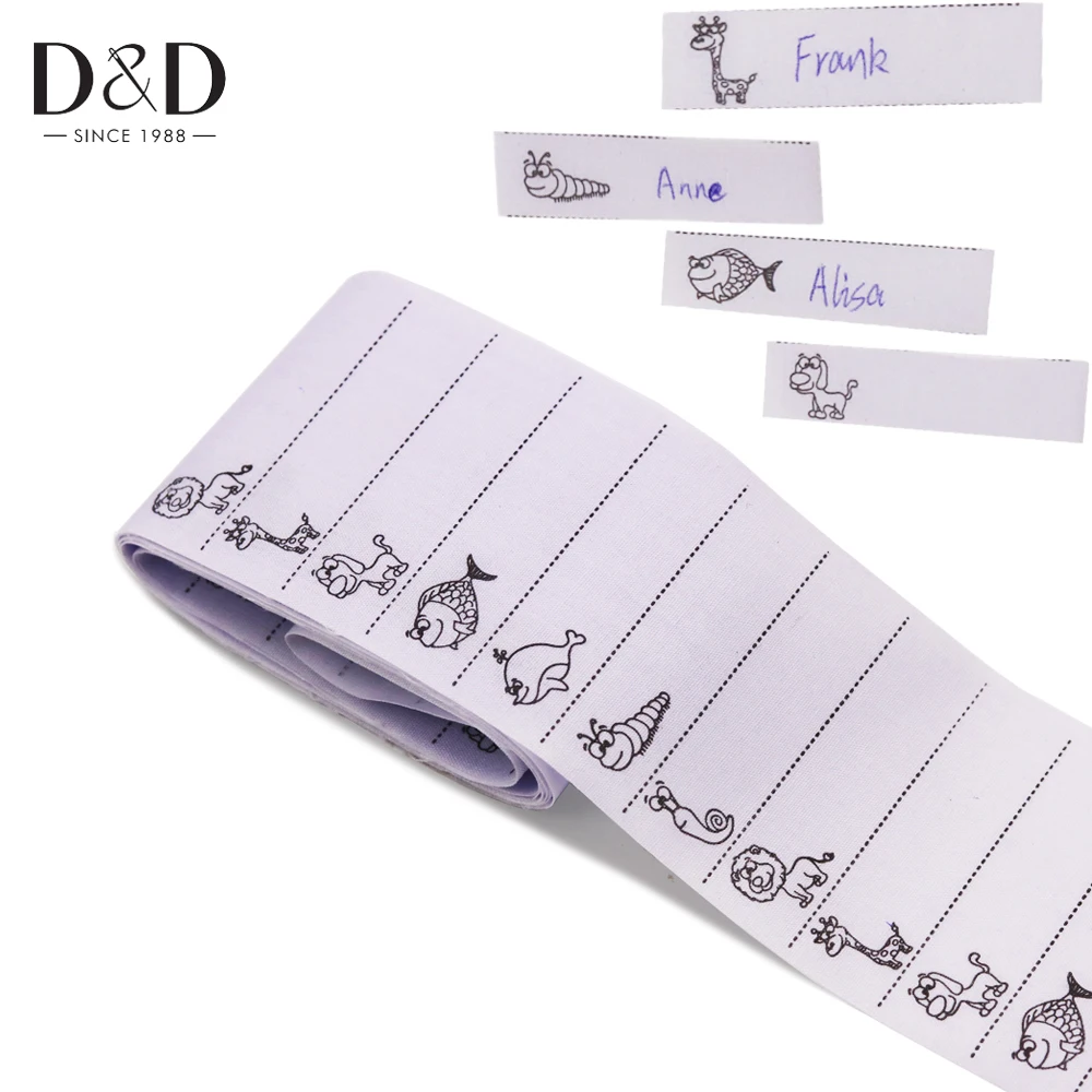 D&D 200pcs/pack White Washable Iron on Name Labels Garment Fabric Tags Marker Set for School Clothes Sewing Accessories
D&D 200pcs/pack White Washable Iron on Name Labels Garment Fabric Tags Marker Set for School Clothes Sewing Accessories