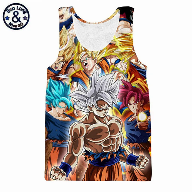 Dragon Ball Z Tank Tops Cartoon Tee Shirt Super Saiyan Son Goku Printed Vest Sleeveless Shirt Male Tanktop Teen Casual Tops Tees
Dragon Ball Z Tank Tops Cartoon Tee Shirt Super Saiyan Son Goku Printed Vest Sleeveless Shirt Male Tanktop Teen Casual Tops Tees