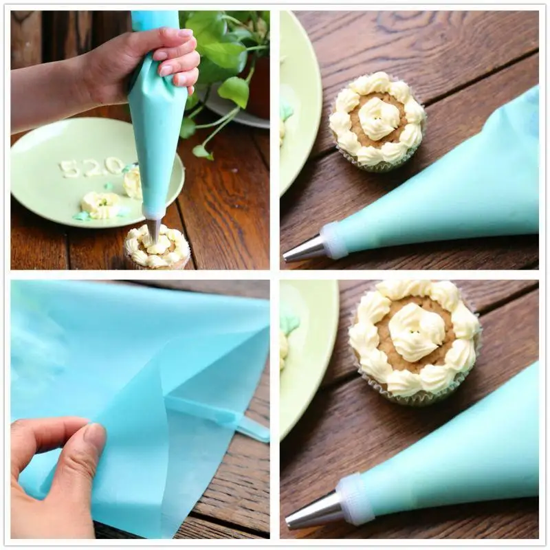 Reusable Cream Pastry Bag Cake Biscuit Cookies Icing Piping Decorating Tools Silicon Baking Tools Kitchen Cooking Accessories
Reusable Cream Pastry Bag Cake Biscuit Cookies Icing Piping Decorating Tools Silicon Baking Tools Kitchen Cooking Accessories
