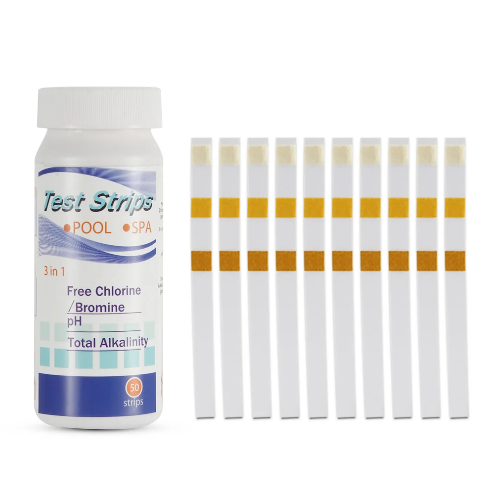 50Pcs Swimming Pool Spa Water Test Strips PH Chlorine Alkaline Acid Bromine Hardness Test Paper Tool -- For Drop Ship
50Pcs Swimming Pool Spa Water Test Strips PH Chlorine Alkaline Acid Bromine Hardness Test Paper Tool -- For Drop Ship