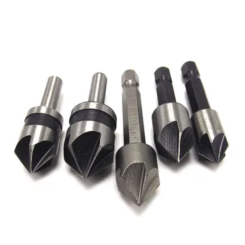 5pc Heavy Duty Industrial Countersink Drill Bit Tool Woodworking Professional Tools Carpentry 5 Flute Chamfer Chamfering Cutter
5pc Heavy Duty Industrial Countersink Drill Bit Tool Woodworking Professional Tools Carpentry 5 Flute Chamfer Chamfering Cutter