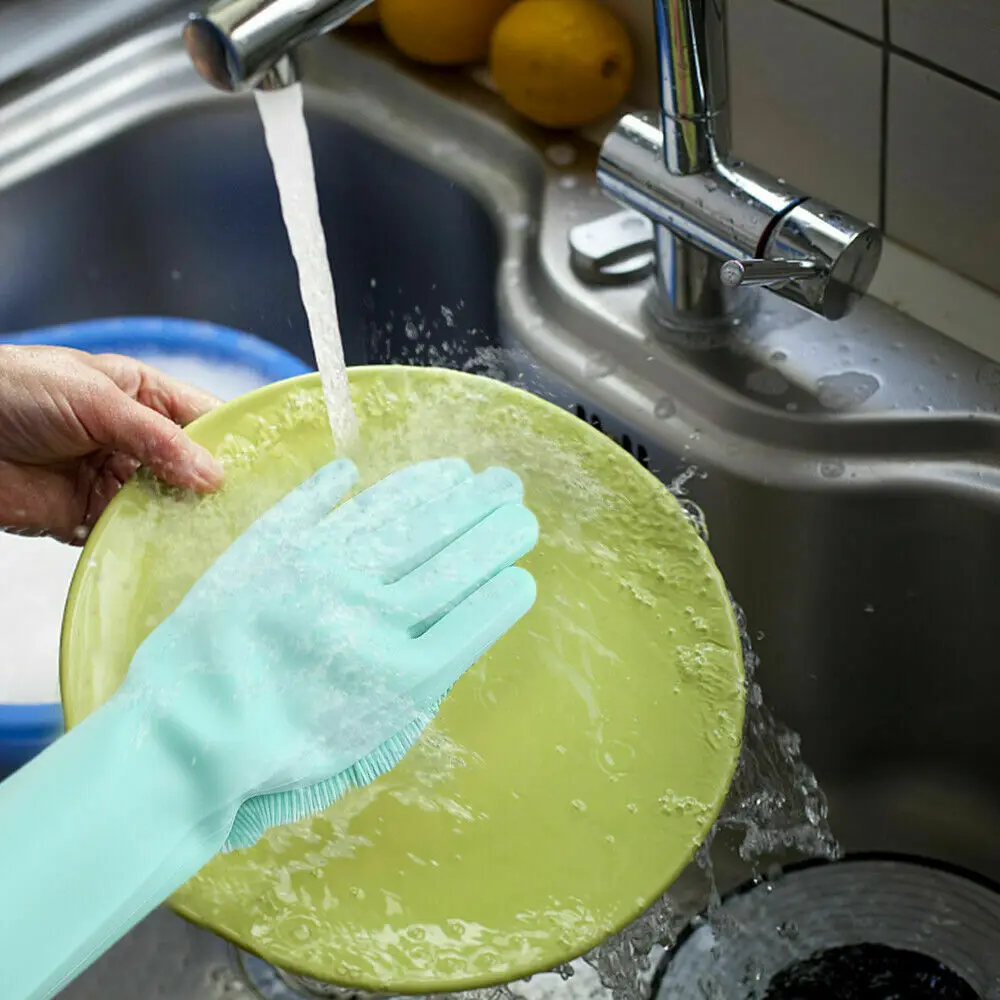 Kitchen Silicone Cleaning Gloves Magic Silicone Dish Washing Gloves For Household Silicone Scrubber Rubber Dishwashing Gloves
Kitchen Silicone Cleaning Gloves Magic Silicone Dish Washing Gloves For Household Silicone Scrubber Rubber Dishwashing Gloves