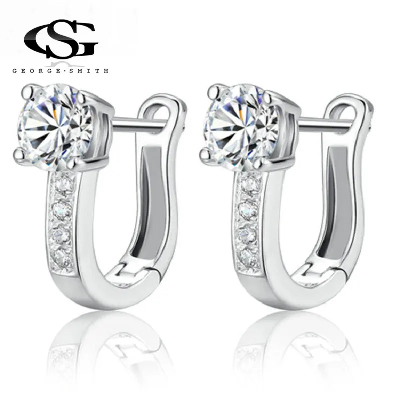 GS Stainless Steel U Shape Stud Earrings For Women Bridal Wedding Rhinestone Earring Silver Zircon Stone Pendientes Jewelry R4
GS Stainless Steel U Shape Stud Earrings For Women Bridal Wedding Rhinestone Earring Silver Zircon Stone Pendientes Jewelry R4