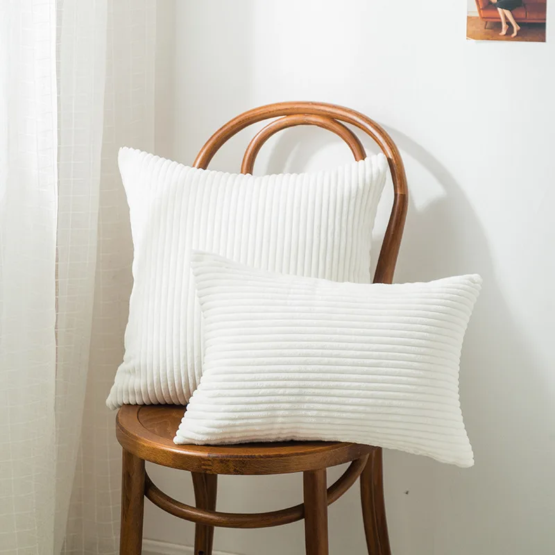 Nordic Decorative Pillows Super-Soft Cushion Cover Home Decor Striped Velvet Corduroy Decoration Pillow For Bed Sofa 45cm 50cm
Nordic Decorative Pillows Super-Soft Cushion Cover Home Decor Striped Velvet Corduroy Decoration Pillow For Bed Sofa 45cm 50cm