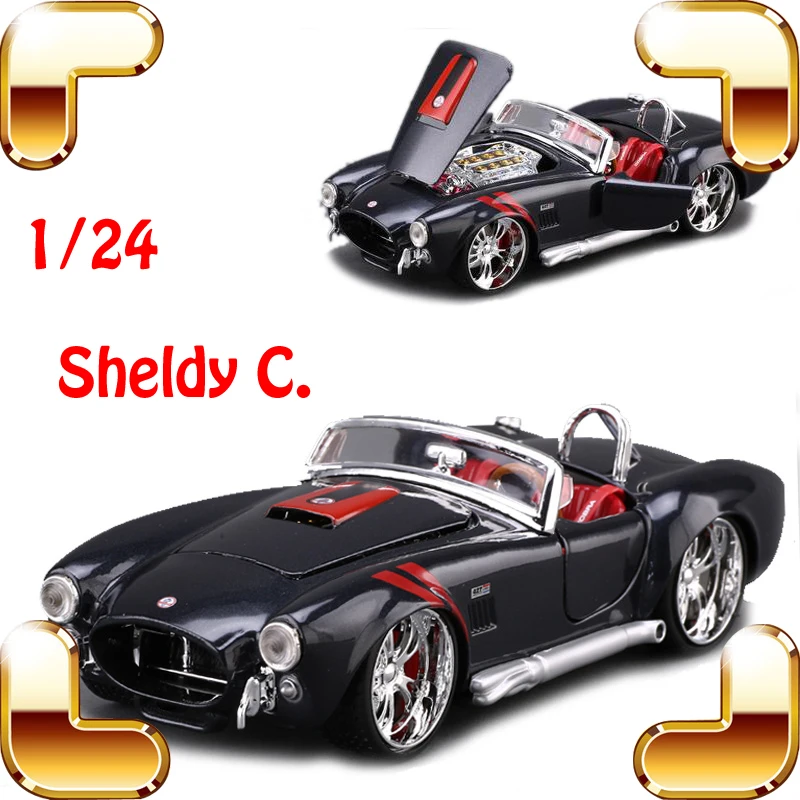 Подарок на Новый год 1965 Shelby C 1/24 металлическая модель спортивный родстер история