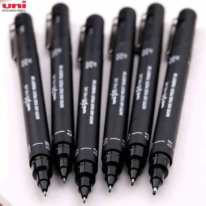 UNI PIN-200 Pigma Micron PIN Drawing Pen BLACK FINE LINE Needle Point Tubular Drawing Pen set of 6 0.05/0.1/0.2/0.3/0.5/0.8
UNI PIN-200 Pigma Micron PIN Drawing Pen BLACK FINE LINE Needle Point Tubular Drawing Pen set of 6 0.05/0.1/0.2/0.3/0.5/0.8