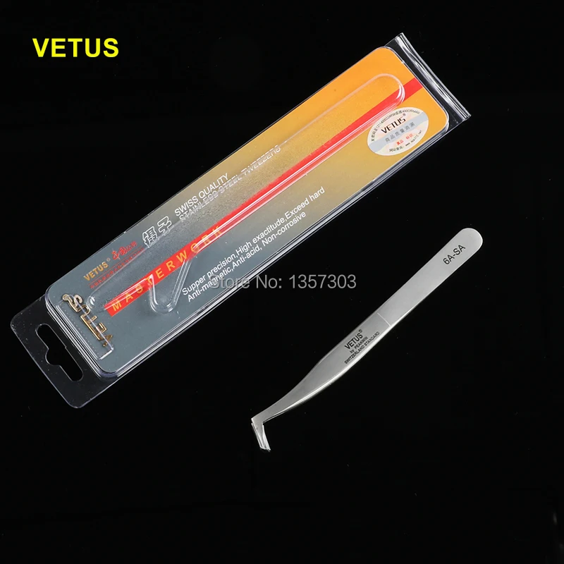 VETUS 6A-SA Stainless Steel Tweezers Tool Especially for DD-6D Volume Mink Eyelash Extension Lashes
VETUS 6A-SA Stainless Steel Tweezers Tool Especially for DD-6D Volume Mink Eyelash Extension Lashes