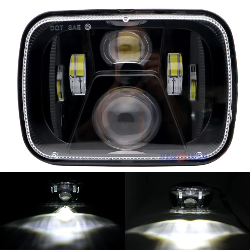 5x7 LED headlight 7x6 LED sealed beam headlight with high/low beam H6014 H6052 H6054 LED headlight Jeep Wrangler YJ Cherokee XJ 
5x7 LED headlight 7x6 LED sealed beam headlight with high/low beam H6014 H6052 H6054 LED headlight Jeep Wrangler YJ Cherokee XJ