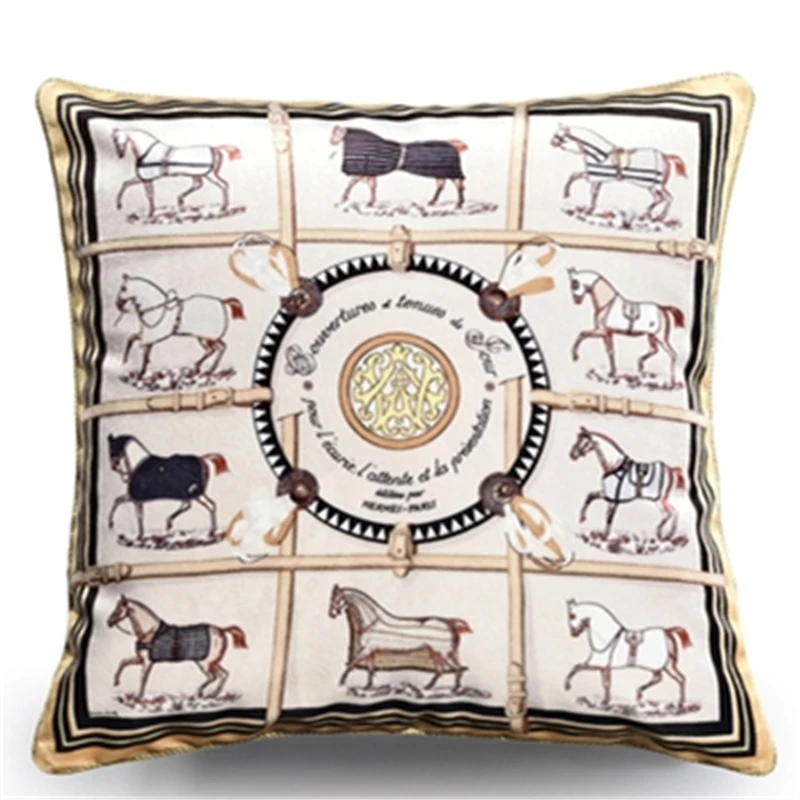 European home decoration luxury H pillowcase cushion luxury double-sided printing horse chair sofa cushion pillowcase
European home decoration luxury H pillowcase cushion luxury double-sided printing horse chair sofa cushion pillowcase