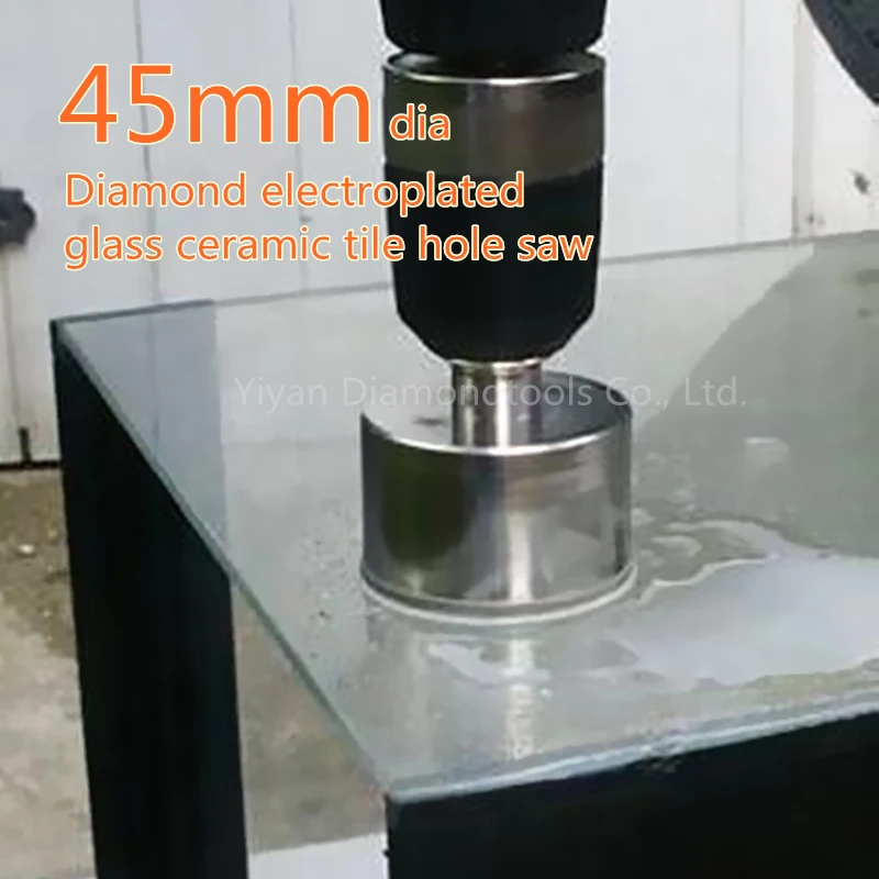 1pc 45mm(1.8inch) Free shipping Diamond electroplated Glass Tile hole cutter core drill bit holesaw
1pc 45mm(1.8inch) Free shipping Diamond electroplated Glass Tile hole cutter core drill bit holesaw