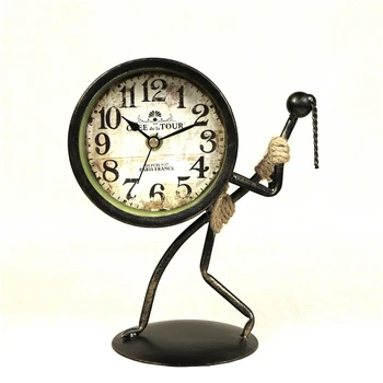 Abstract Hercules Figure Desk Clock Decorative Wrought Iron Art Body Builder Table Clock Room Ornament Handicraft Accessories
Abstract Hercules Figure Desk Clock Decorative Wrought Iron Art Body Builder Table Clock Room Ornament Handicraft Accessories