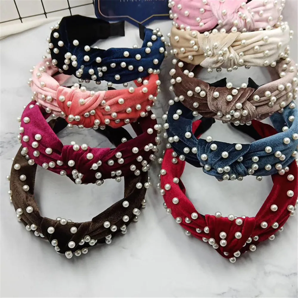 1Pcs Bohemian Solid Color Soft Velvet Center Knot Wide Hairband With Pearl Knotted Hairband Customized Hair Accessories
1Pcs Bohemian Solid Color Soft Velvet Center Knot Wide Hairband With Pearl Knotted Hairband Customized Hair Accessories