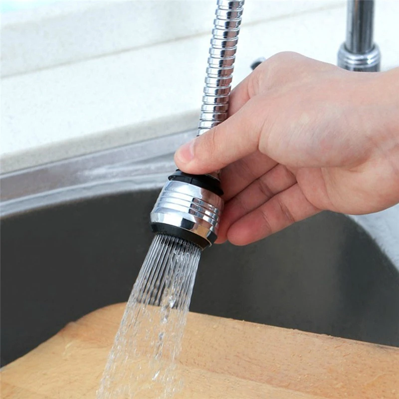 Stainless Steel 360 Degree Rotary Water Saving Faucet Kitchen Faucet Shower Head Hose Aerator Diffuser Filter Bathroom Aerator