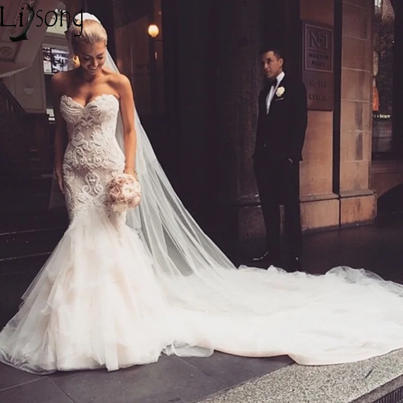 Gorgeous Mermaid Wedding Dress 2018 Vestido de noiva Off the Shoulder Lace Appliques Long Train Bride Dress Robe de mariee
Gorgeous Mermaid Wedding Dress 2018 Vestido de noiva Off the Shoulder Lace Appliques Long Train Bride Dress Robe de mariee