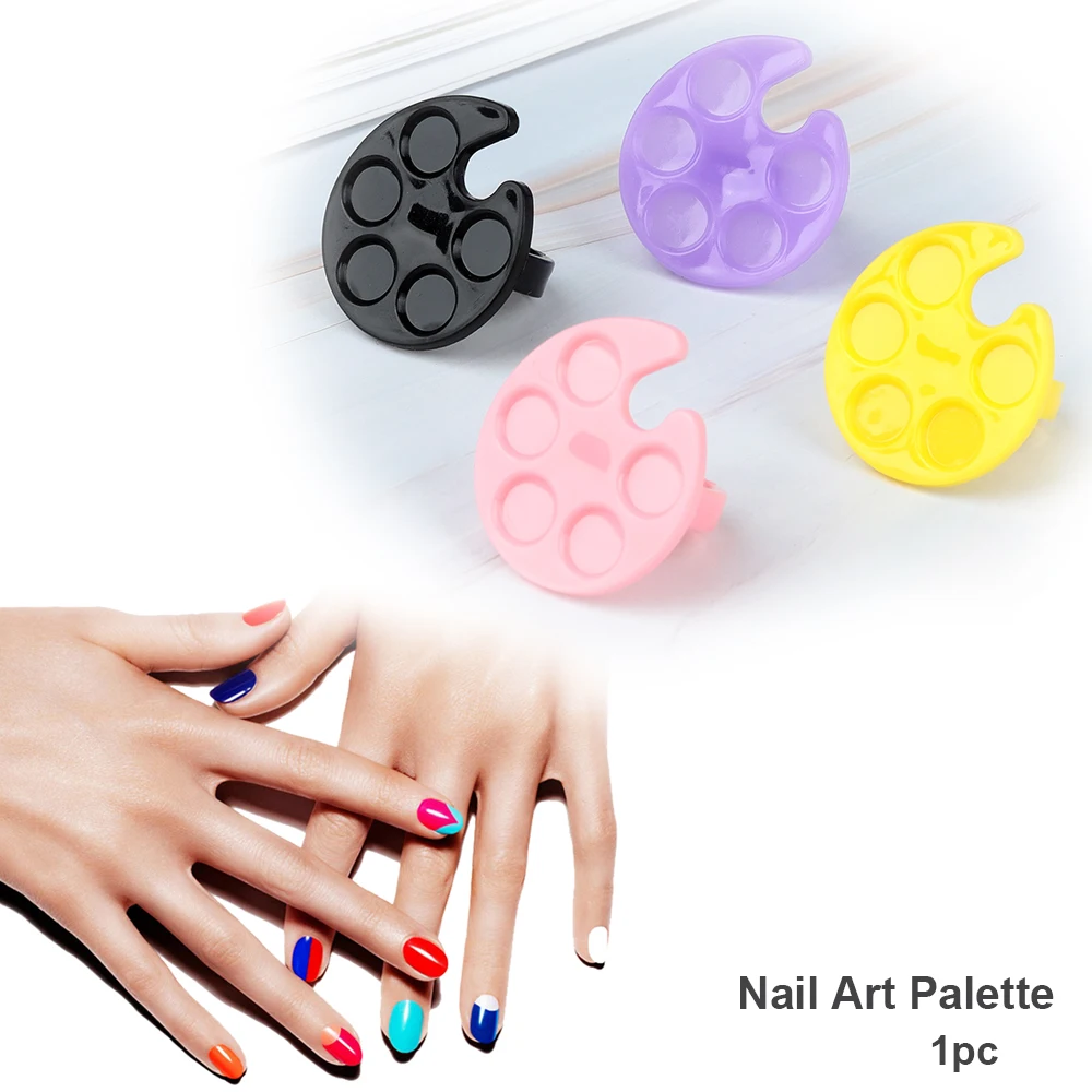 2pcs Plastic Nail Palette Mini Finger Ring Dishes UV Gel Polish Painting Mixing Drawing Pigment Holder Plate Case Manicure Tools
2pcs Plastic Nail Palette Mini Finger Ring Dishes UV Gel Polish Painting Mixing Drawing Pigment Holder Plate Case Manicure Tools