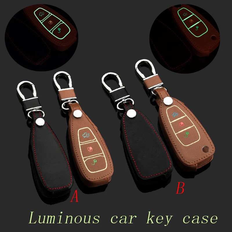 Genuine Leather Car Keychain Key Fob Case Cover for Ford Kuga Focus Mondeo Smart/Folding Car KeyChain Ring Holder Auto Accessory
Genuine Leather Car Keychain Key Fob Case Cover for Ford Kuga Focus Mondeo Smart/Folding Car KeyChain Ring Holder Auto Accessory