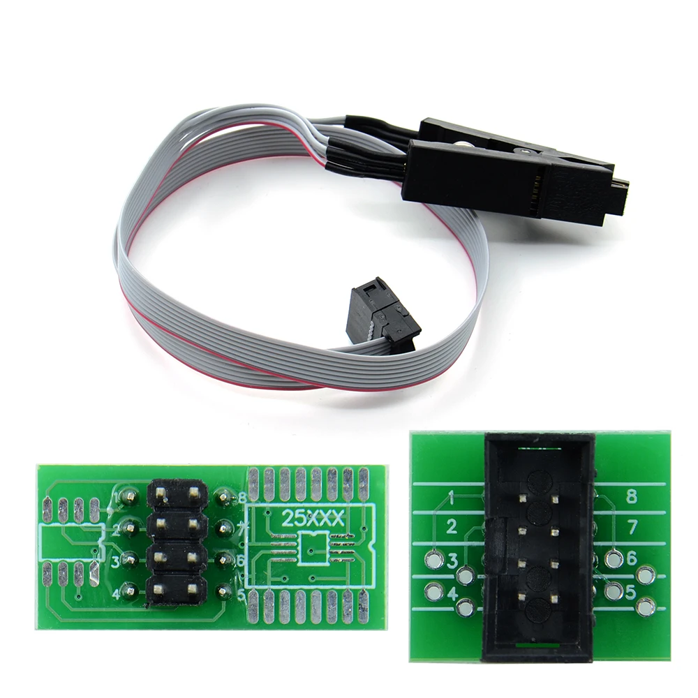 High Quality SOIC8 SOP8 DIP8 Test Clip Socket Adpter BIOS 24 25 93 USB Programmer Programable TL866CS TL866A EZP2010
High Quality SOIC8 SOP8 DIP8 Test Clip Socket Adpter BIOS 24 25 93 USB Programmer Programable TL866CS TL866A EZP2010