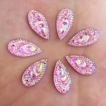 Hot 40pcs 10mm*20mm AB Drop Resin Peacock Eye Flatback Rhinestone Wedding Diy Buttons 2 Hole Fashion Clothing Accessories K833
Hot 40pcs 10mm*20mm AB Drop Resin Peacock Eye Flatback Rhinestone Wedding Diy Buttons 2 Hole Fashion Clothing Accessories K833
