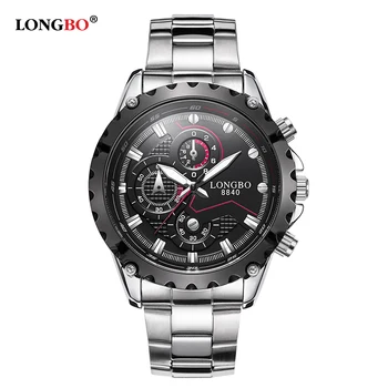 2018 Fashion Longbo Military Men Stainless Steel Band Sports Quartz Watches Dial Clock For Male Leisure Watch Relogio Masculino
2018 Fashion Longbo Military Men Stainless Steel Band Sports Quartz Watches Dial Clock For Male Leisure Watch Relogio Masculino