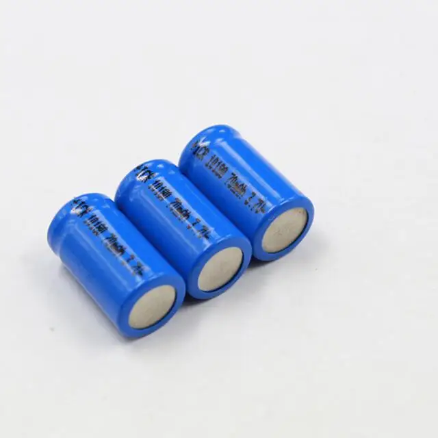 10pcs Brand 3.7v 70mah 10180 3.7v recharge cylindrical 80mah 100mah for rc toy Electronic Cigarette Small Electric led light (2)