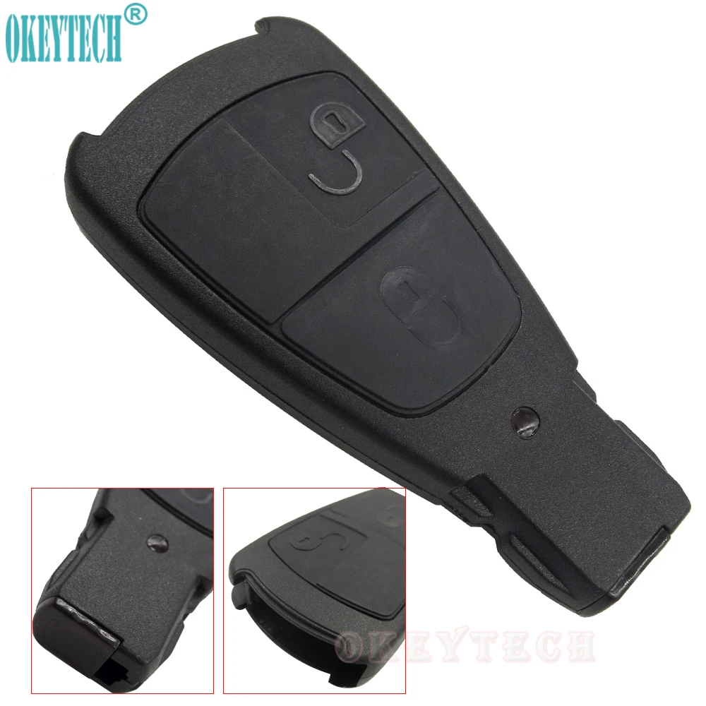 OkeyTech Replacement New Design 2 Buttons Key Case Good Quality Remote Key Fob Case Cover Shell For MERCEDES For BENZ