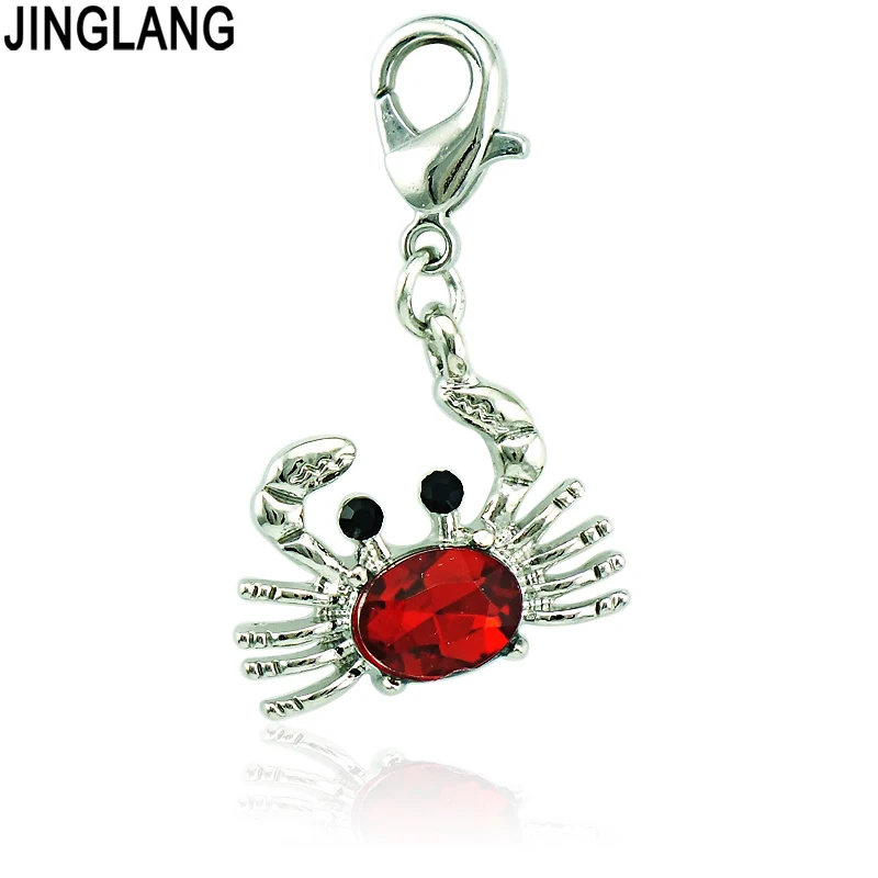 Модные подвески JINGLANG с застежкой-крабом, посеребренные кристаллы, подвески в виде животных, подвески «сделай сам», аксессуары для изготовления ювелирных изделий
Модные подвески JINGLANG с застежкой-крабом, посеребренные кристаллы, подвески в виде животных, подвески «сделай сам», аксессуары для изготовления ювелирных изделий