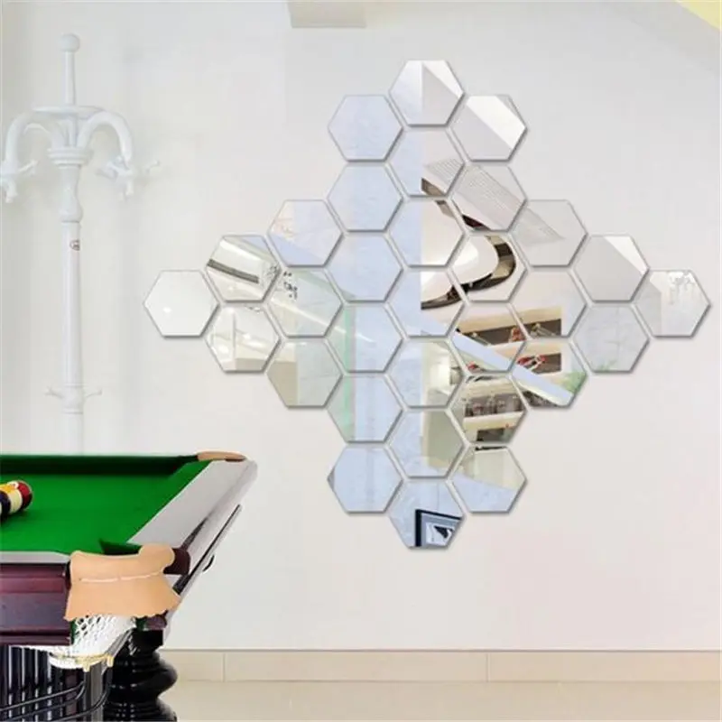 12Pcs 3D Mirror Hexagon Vinyl Acrylic Removable Wall Sticker Decal Home Decor Decoration Living Room Modern Art Mural DIY
12Pcs 3D Mirror Hexagon Vinyl Acrylic Removable Wall Sticker Decal Home Decor Decoration Living Room Modern Art Mural DIY