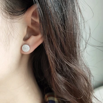Silvology 925 Sterling Silver Round Full Zircon Earrings Siver Simple High Quality Texture Stud Earrings For Women Jewery Charm
Silvology 925 Sterling Silver Round Full Zircon Earrings Siver Simple High Quality Texture Stud Earrings For Women Jewery Charm