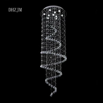 Luxury Spiral Design Modern Crystal Chandelier living Room Stair Hanging Crystal Lights LED lustres Home lighting
Luxury Spiral Design Modern Crystal Chandelier living Room Stair Hanging Crystal Lights LED lustres Home lighting