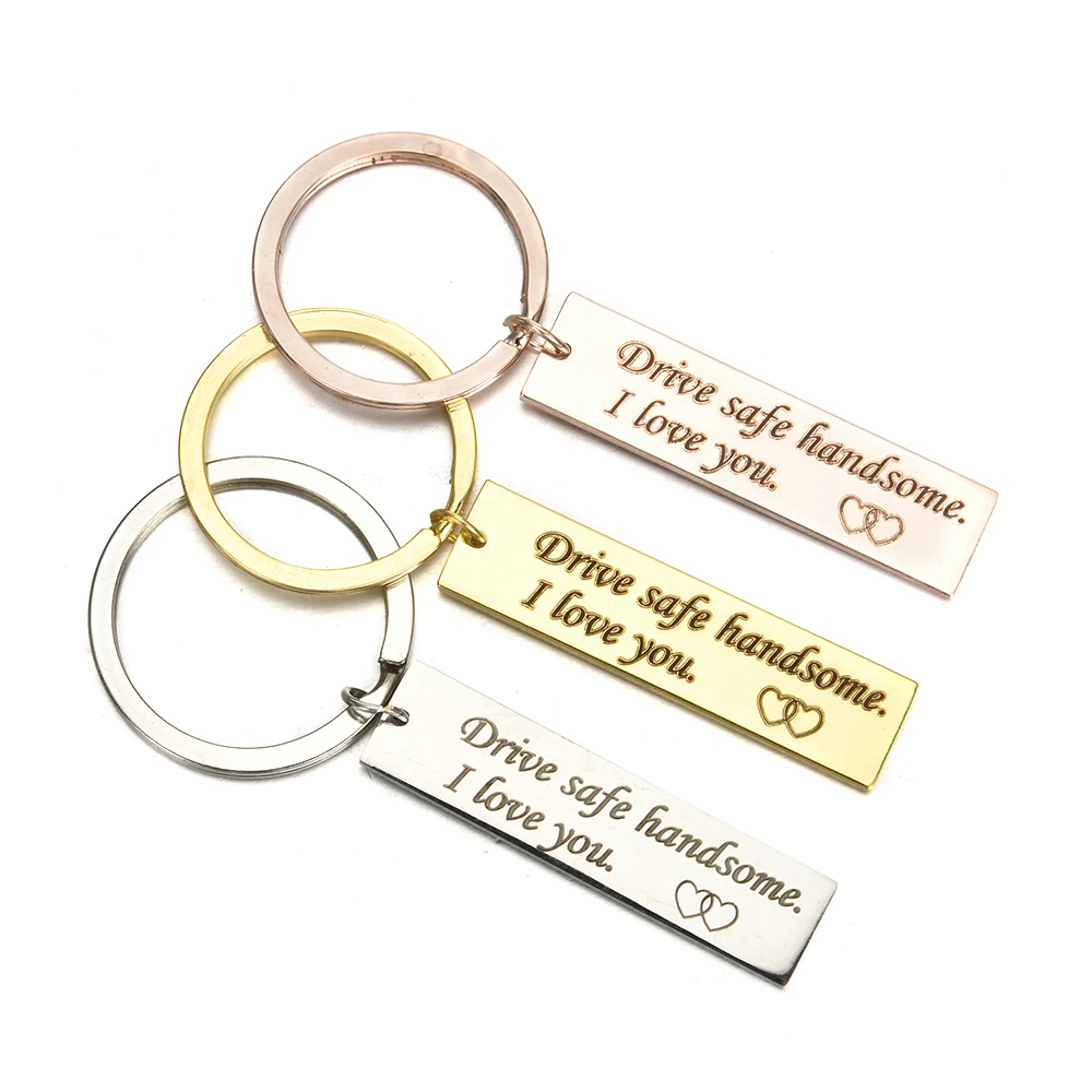 Romantic safety sign keychain Drive Safe Handsome I Love You Trucker Keychain Gift for Husband Boys Keyring gold,rose gold,silve
Romantic safety sign keychain Drive Safe Handsome I Love You Trucker Keychain Gift for Husband Boys Keyring gold,rose gold,silve