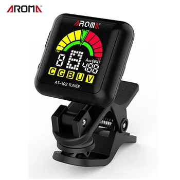 AROMA AT-102 Rechargeable Clip-on Guitar Tuner Color Screen with Built-in Battery USB Cable for Chromatic Guitar Bass Ukulele
AROMA AT-102 Rechargeable Clip-on Guitar Tuner Color Screen with Built-in Battery USB Cable for Chromatic Guitar Bass Ukulele