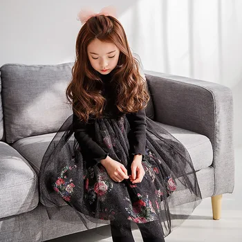 Girl Floral Long Sleeved Autumn Winter Wedding Party Dress Mesh Kids Dress Children Clothing For Teenage Age 4-12 Princess Dress
Girl Floral Long Sleeved Autumn Winter Wedding Party Dress Mesh Kids Dress Children Clothing For Teenage Age 4-12 Princess Dress