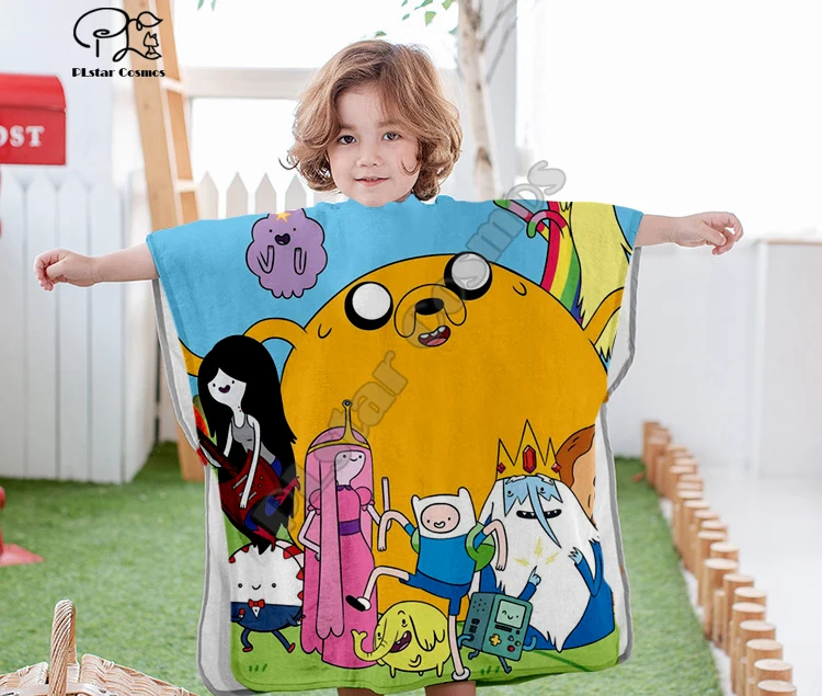 Cartoon adventure time funny Hooded baby Boys and Girls Towel Wearable Bath Towel For Kids Travel 3D print Beach Towels style-7
Cartoon adventure time funny Hooded baby Boys and Girls Towel Wearable Bath Towel For Kids Travel 3D print Beach Towels style-7
