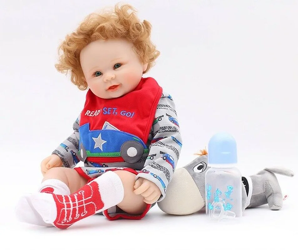 20" Toddler Reborn Baby Boy Doll Full Body Silicone Vinyl Lifelike Newborn Gifts Baby Doll For Childrens
20" Toddler Reborn Baby Boy Doll Full Body Silicone Vinyl Lifelike Newborn Gifts Baby Doll For Childrens