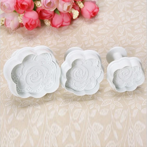 3Pcs/Set Rose Shape Fondant Cookie Cake Sugarcraft Plunger Cutters Mold Tools Cookie Cutter
3Pcs/Set Rose Shape Fondant Cookie Cake Sugarcraft Plunger Cutters Mold Tools Cookie Cutter