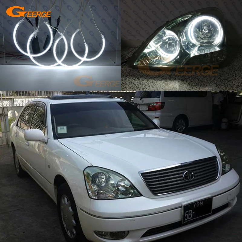 For Toyota Celsior 2001 2002 2003 Excellent angel eyes Ultra bright headlight illumination CCFL Angel Eyes kit Halo Ring
For Toyota Celsior 2001 2002 2003 Excellent angel eyes Ultra bright headlight illumination CCFL Angel Eyes kit Halo Ring
