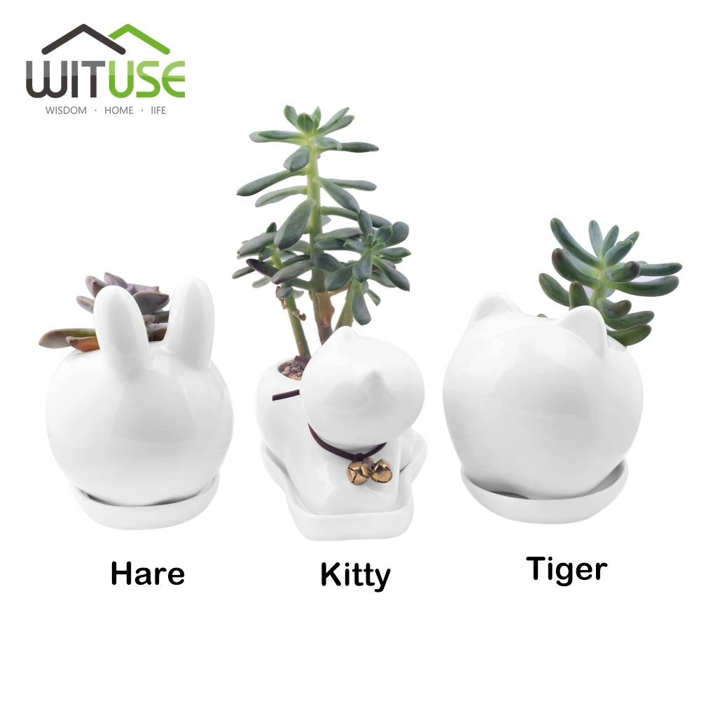 Mini Ceramic Flower Pot White Animals Dog Cat Rabbit Sheep Maceteros Green Succulent Planter Flowerpot Home Office Desktop Decor
Mini Ceramic Flower Pot White Animals Dog Cat Rabbit Sheep Maceteros Green Succulent Planter Flowerpot Home Office Desktop Decor