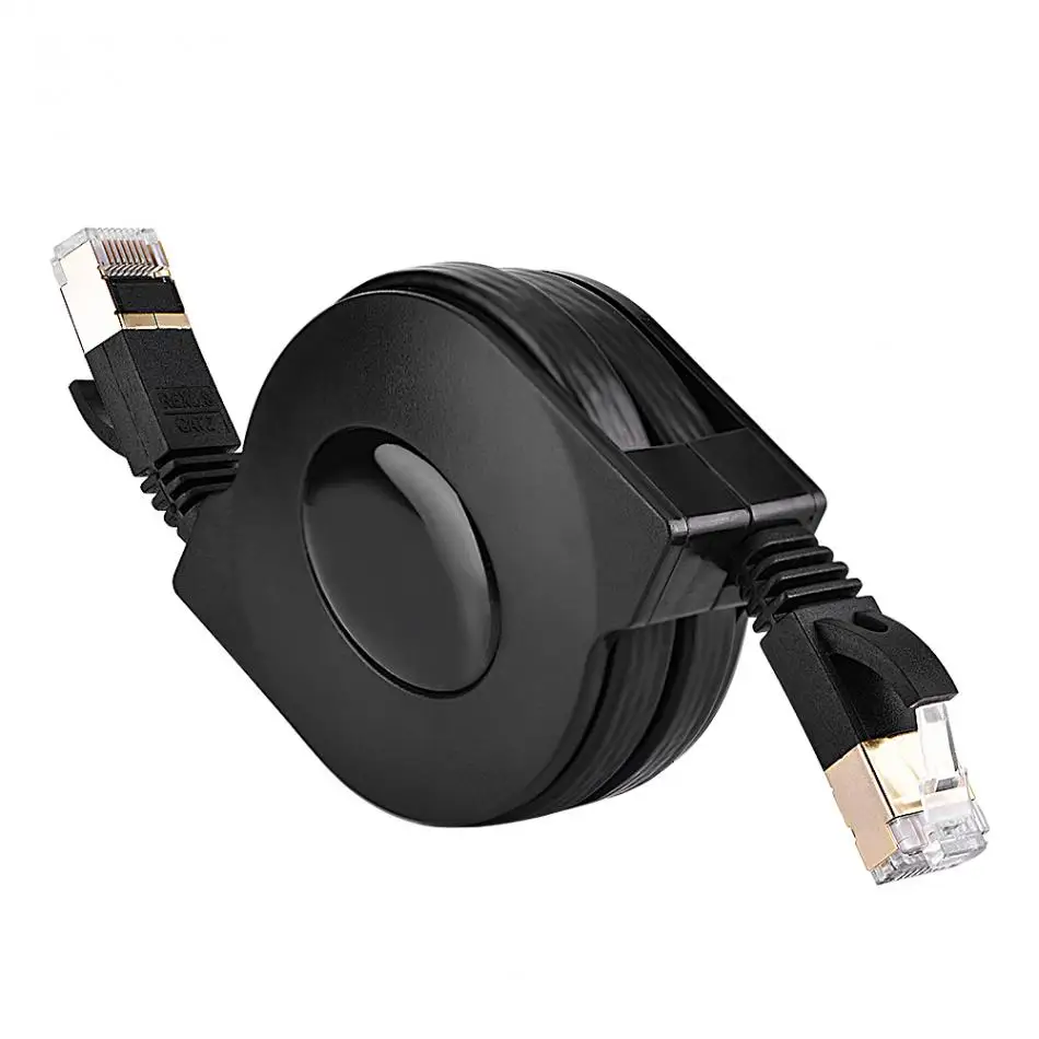 CAT7 RJ45 600MHz Retractable Patch Shielded Lan Network Cable Flat Ethernet Cord Cables
CAT7 RJ45 600MHz Retractable Patch Shielded Lan Network Cable Flat Ethernet Cord Cables