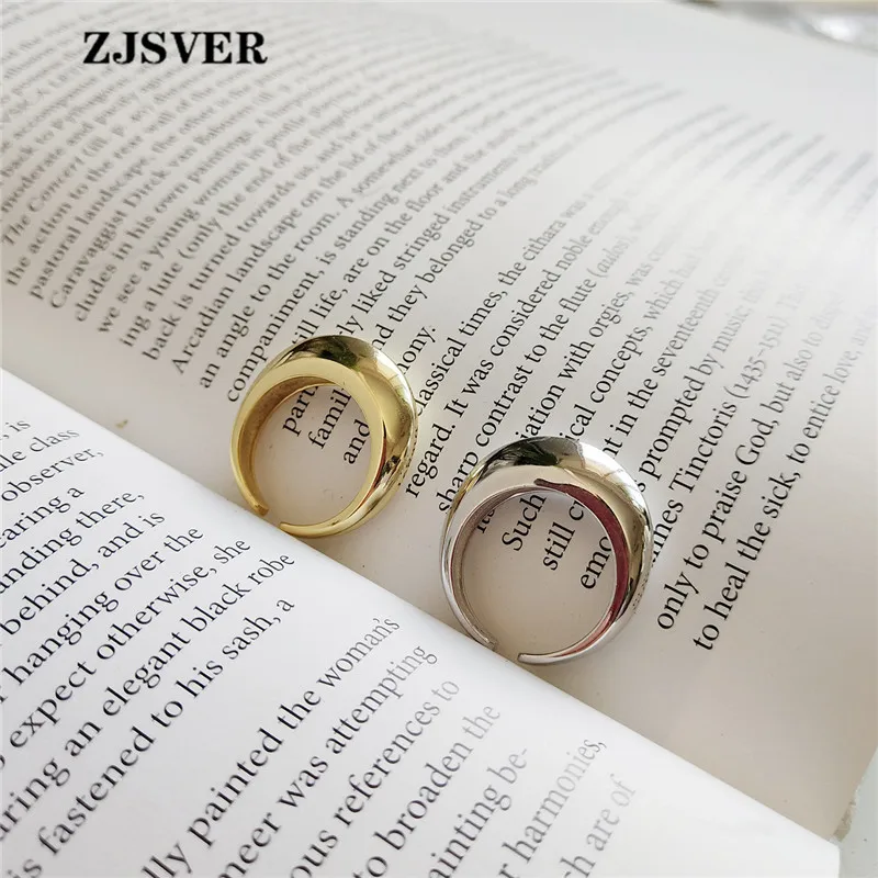 ZJSVER Korean Jewelry 925 Sterling Silver Ring Gold/Silver Color Simple Smooth Curved Surface Ring For Lovers Anniversary
ZJSVER Korean Jewelry 925 Sterling Silver Ring Gold/Silver Color Simple Smooth Curved Surface Ring For Lovers Anniversary