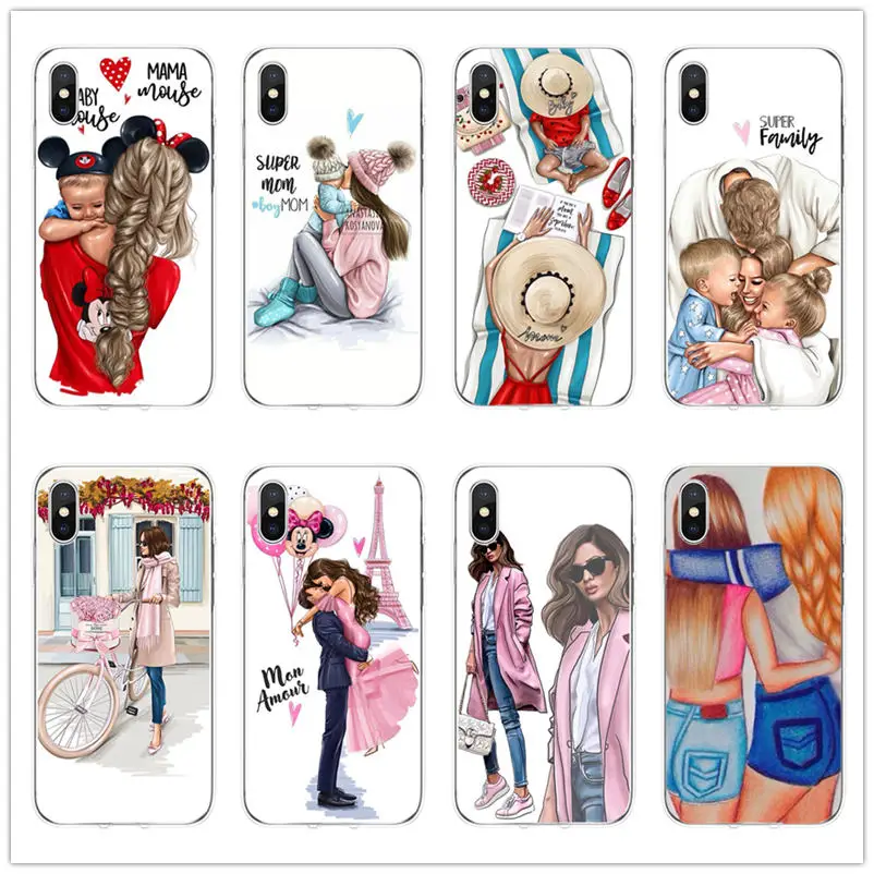 Baby Mommy dad Mouse Super Mom Girls princess Mama Phone Case for iphone 6 6s 7 8 Plus X XS XR 5 5S SE clear Hard pc phone coque
Baby Mommy dad Mouse Super Mom Girls princess Mama Phone Case for iphone 6 6s 7 8 Plus X XS XR 5 5S SE clear Hard pc phone coque