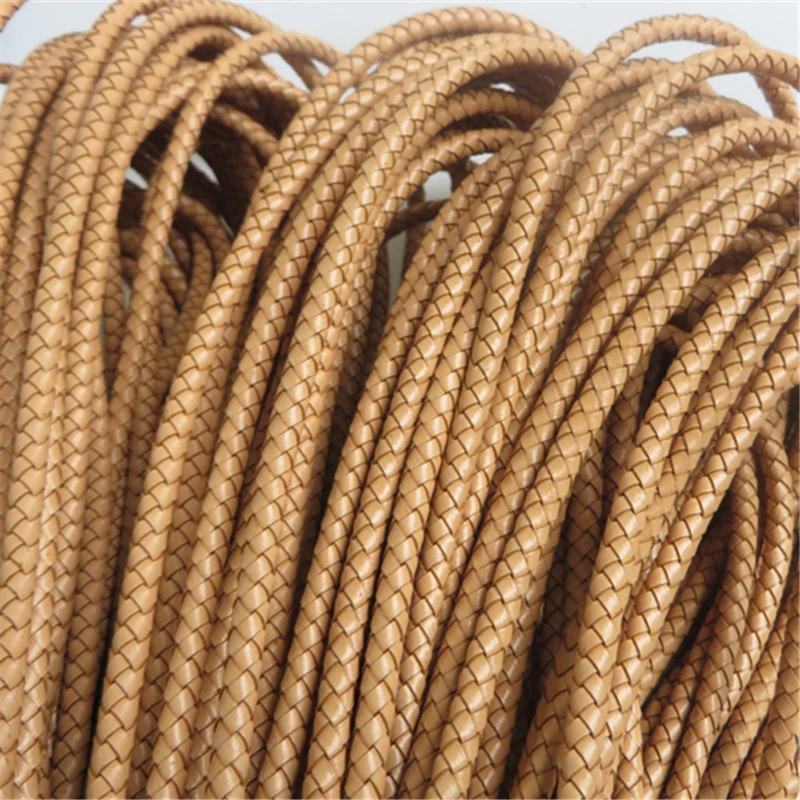 1 Meter 6mm Round Topaz Yellow Braided Real Genuine Leather Cord For Bracelet Making DIY Fashion Jewelry Findings
1 Meter 6mm Round Topaz Yellow Braided Real Genuine Leather Cord For Bracelet Making DIY Fashion Jewelry Findings