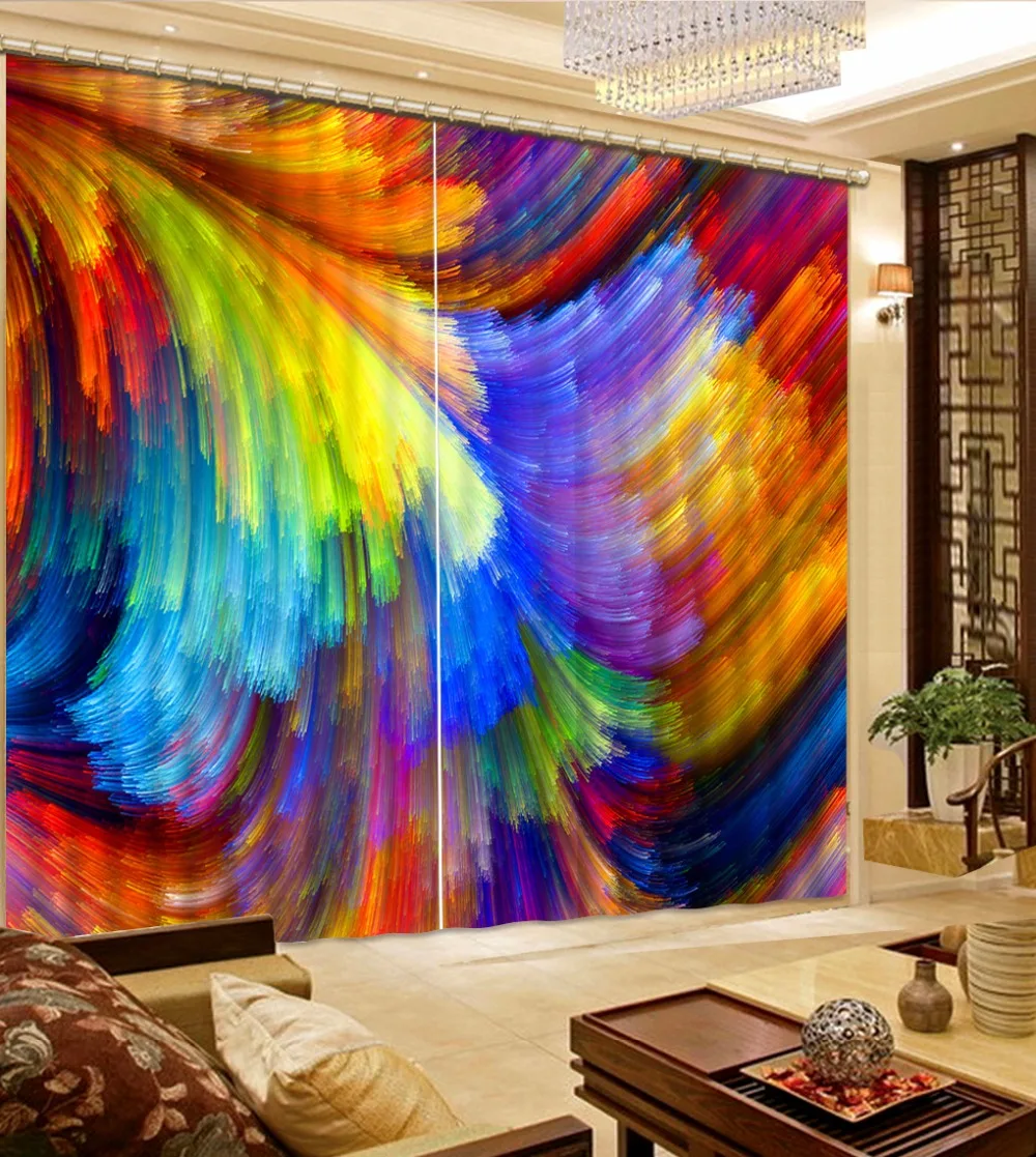 European Curtains For Bedroom Creative Colors Window Curtains For The Living Room 3D Curtains Drapes
European Curtains For Bedroom Creative Colors Window Curtains For The Living Room 3D Curtains Drapes