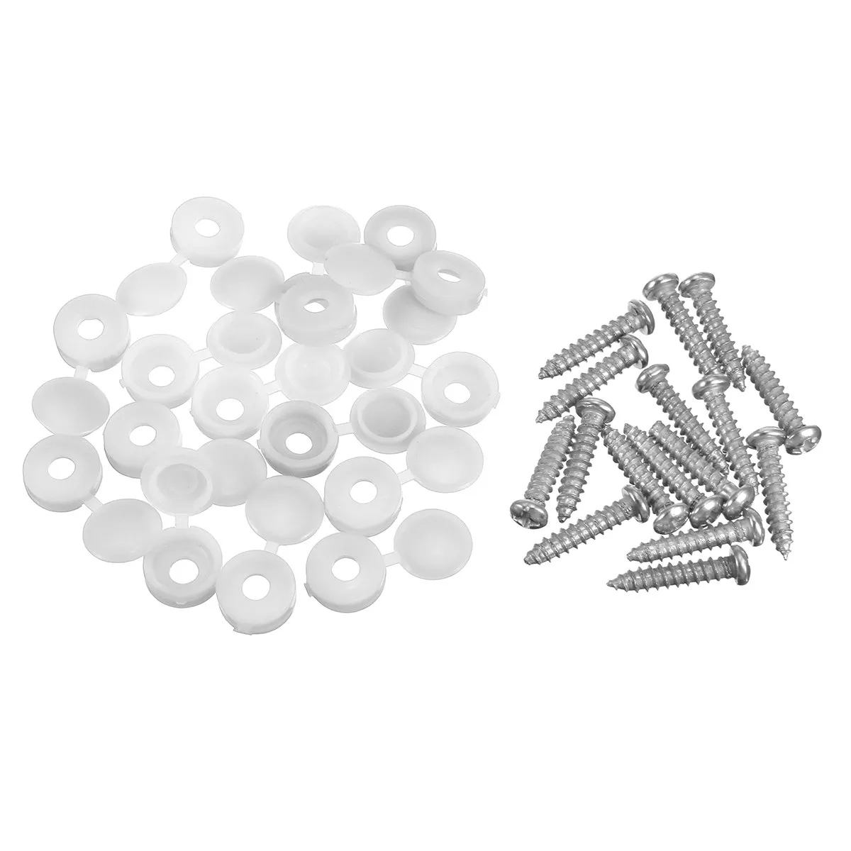 16pcs Car White Hinged Cover Cap Number Plate Fitting Fixing Self Tapping Screw For License Plate
16pcs Car White Hinged Cover Cap Number Plate Fitting Fixing Self Tapping Screw For License Plate