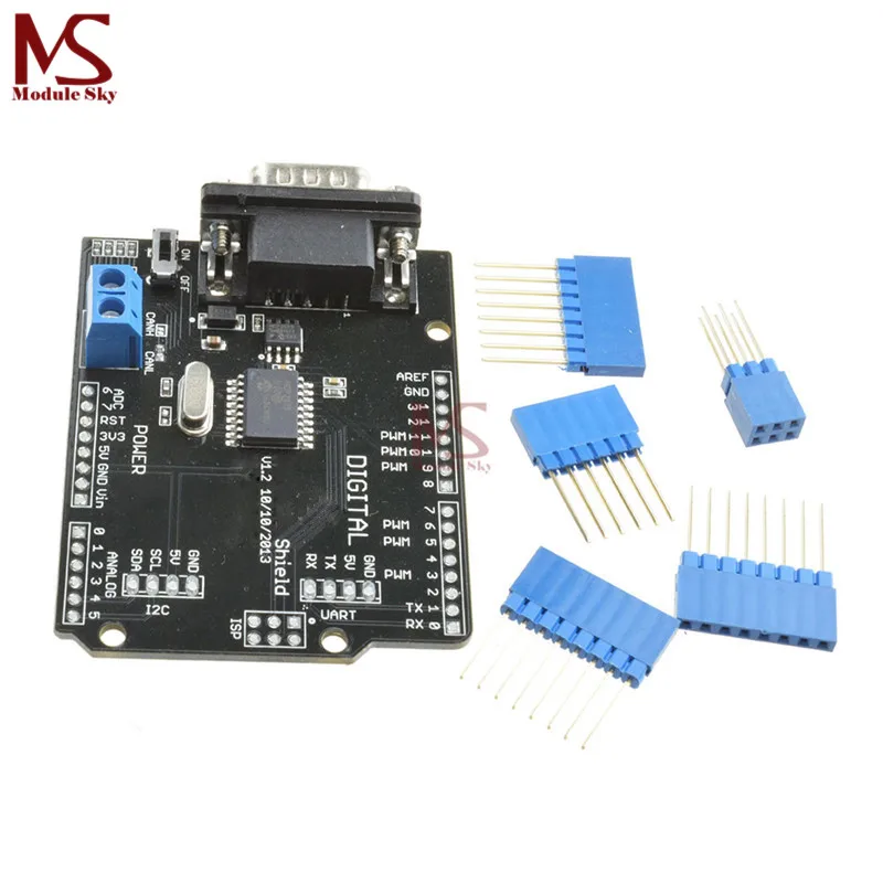 SPI MCP2515 EF02037 CAN BUS Shield Controller SPI 9 Pins Standard Sub-D Expansion Board Module DC 5-12V speed high for Arduino
SPI MCP2515 EF02037 CAN BUS Shield Controller SPI 9 Pins Standard Sub-D Expansion Board Module DC 5-12V speed high for Arduino